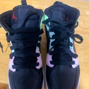 preschool Jordan 1 mid glow in the dark